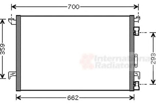 Трубопроводы и радиатор кондиционера 37005333 VAN WEZEL