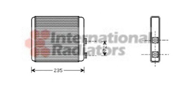 Радиатор отопителя astra g/zafira +ac 98-05 (van wezel) 37006321