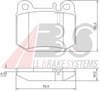 Комплект задних колодок 37194 ABS