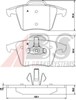 Комплект задних колодок 37343 ABS