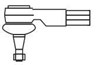 Наконечник поперечной рулевой тяги 3773 FRAP
