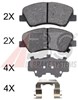 Колодки тормозные передние дисковые 37916 ABS