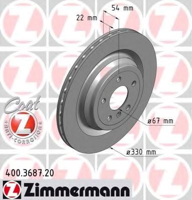 Тормозные диски 400368720 ZIMMERMANN