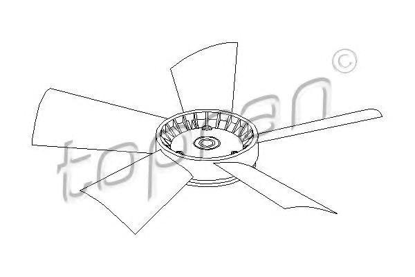 Крильчатка вентилятора радіатора 401191