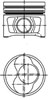 Поршень в комплекте на 1 цилиндр, 1-й ремонт (+0,25) 40409610 KOLBENSCHMIDT