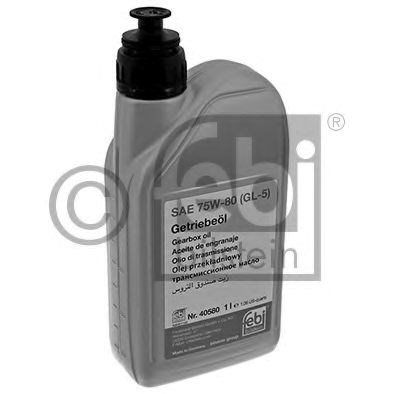 Трансмісійна олива febi gear oil gl-5 75w-80, 1л 40580