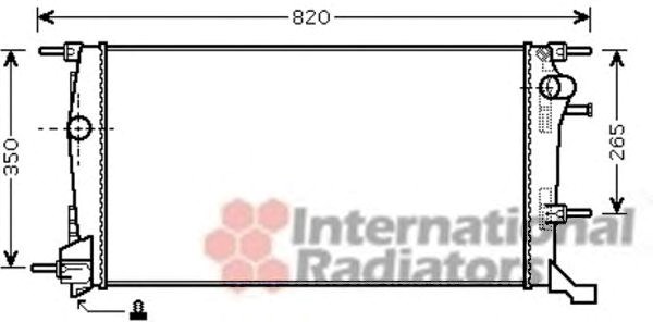 Радиатор охлаждения renault megane (2009) 2.0 dci (пр-во van wezel) 43002445