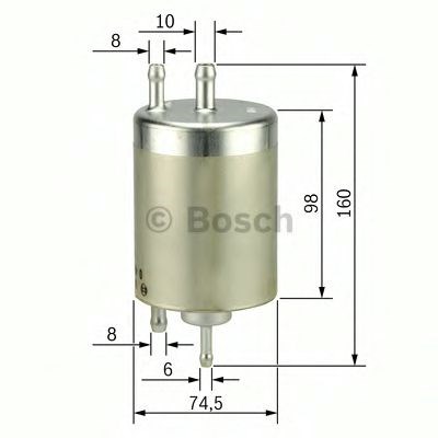 Фільтр паливний mb w210 2.4-4.3 97- (вир-во bosch) 450915003