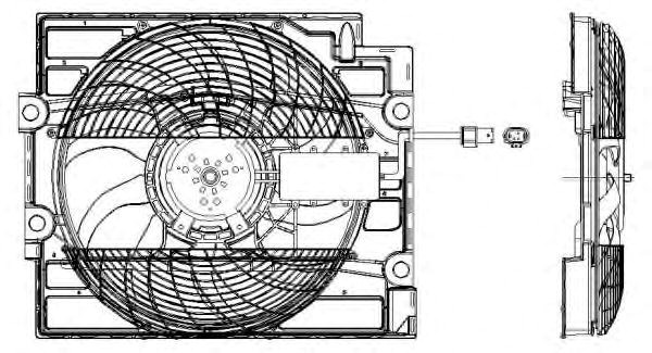 Вентилятор охолодження радіатора 47211