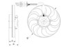 Вентилятор системы охлаждения правый 47398 NRF