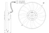 Электровентилятор охлаждения в сборе 47410 NRF