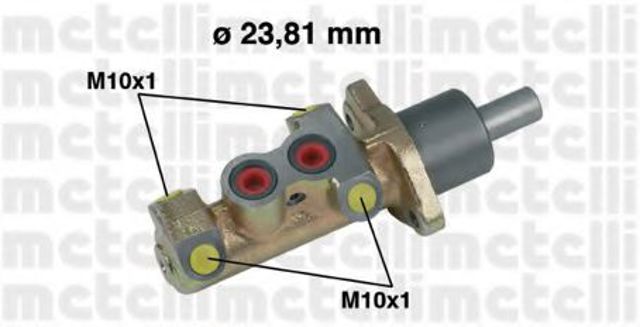 Цилиндр тормозной, главный 50325 Metelli