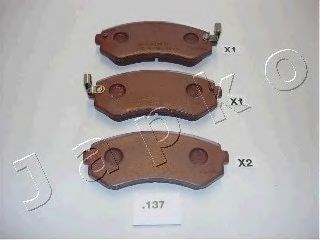 Колодки тормозные дисковые задние nissan almera 1.4-2.0, patrol 2.8 td- 4.8 (95-04) (51137) japko 51137