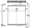 Радиатор системы охлаждения двигателя 519702 NRF