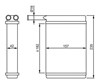 Радиатор печки 52221 NRF