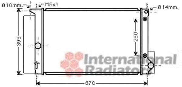 Радиатор основной 53002474 VAN WEZEL