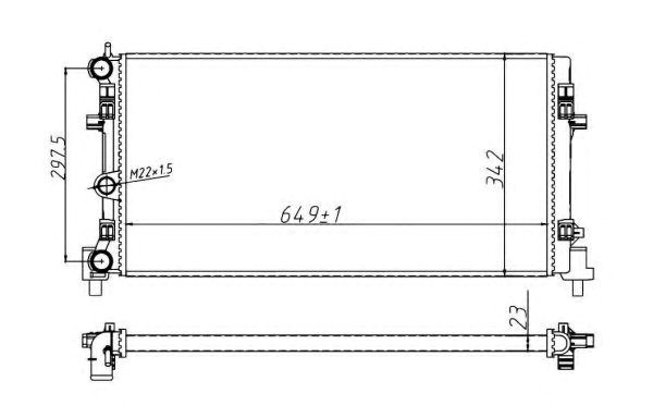 Радиатор 53024A NRF