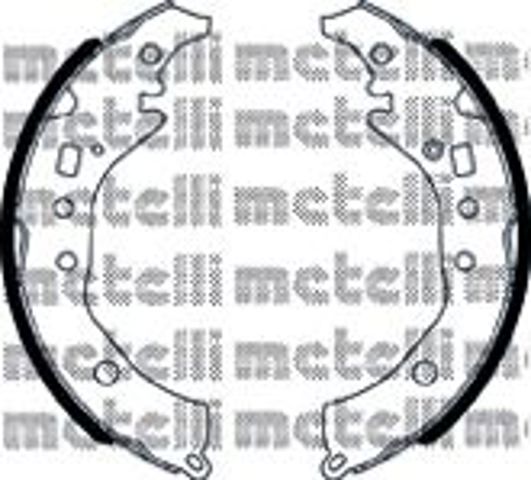 Задние барабанные тормозные колодки 530517 METELLI