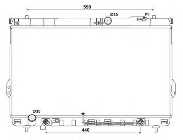 Радиатор 53161 NRF