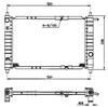 Радиатор системы охлаждения двигателя 53250 NRF