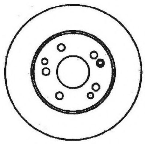 Гальмівний диск передній mercedes 124, 190, e-class (c124, a124, s124, w124), sl (r107) 561331JC