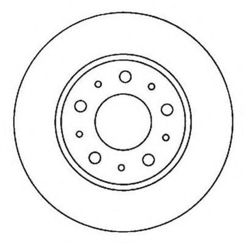 Гальмівний диск передній volvo 850, 940, c70, s70, s90, v70, v90, xc70 (1996->) 561866JC