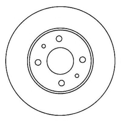 Jurid nissan диск гальмівний передній almera 1.4i 16v 562024JC