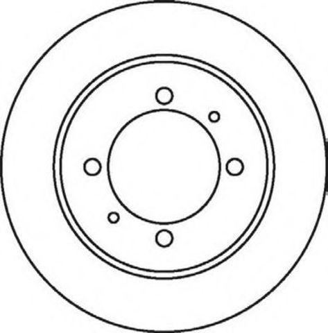 Гальмівний диск задній mitsubishi carisma, spacestar / volvo s40, v40 562059JC