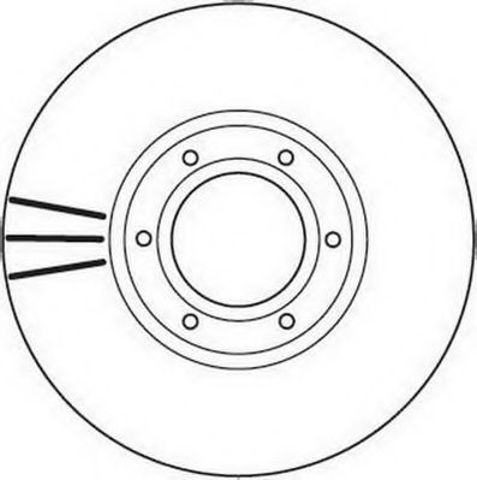 Диск тормозной передний 562105JC BENDIX