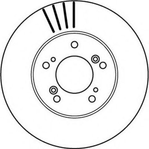 Диск тормозной передний 562143JC BENDIX