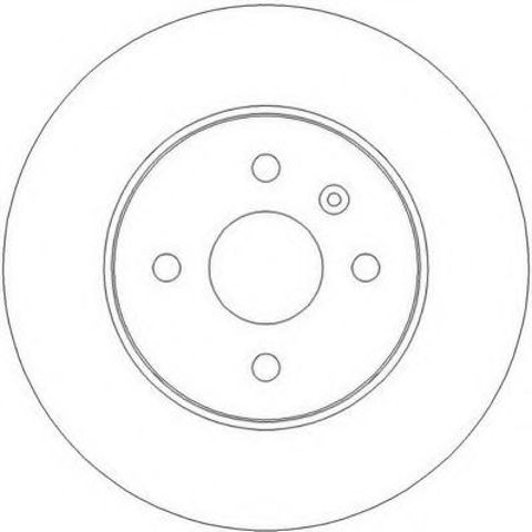 Гальмівний диск задній opel astra h, combo, meriva 562254JC