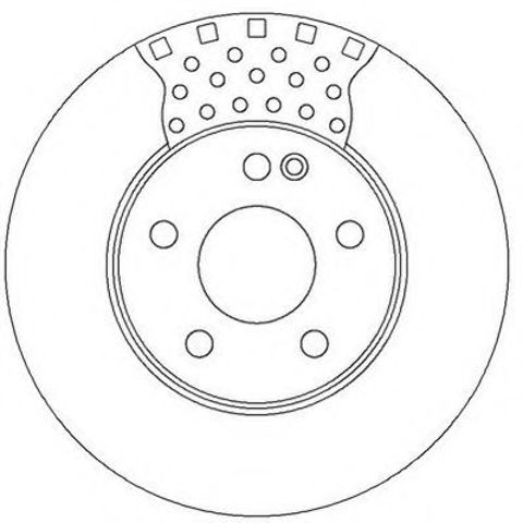 Гальмівний диск передній mercedes a-class (169) ,b-class (245) 562314JC