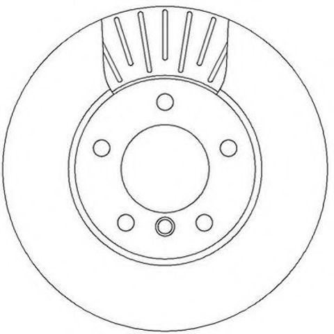 Гальмівний диск передній bmw 1-series, 3-series 562317JC