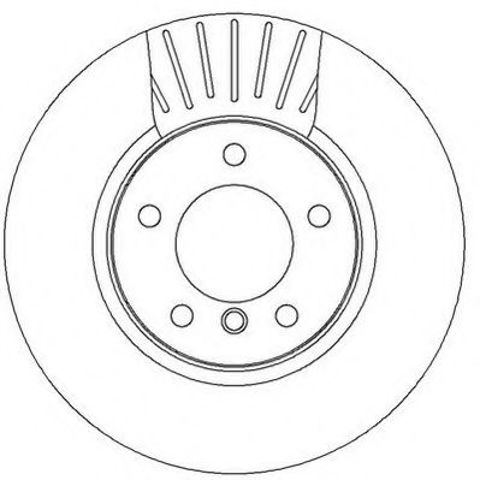 Диск тормозной передний 562320JC BENDIX