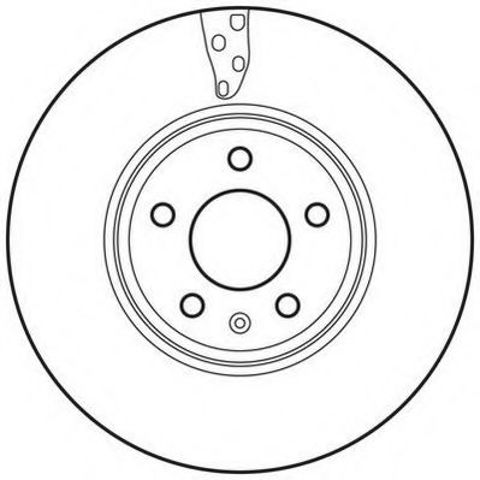 Диск тормозной передний 562466JC BENDIX