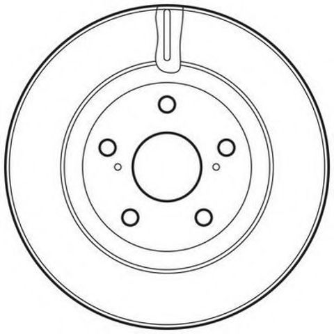 Тормоз дисковый передний 562621JC BENDIX
