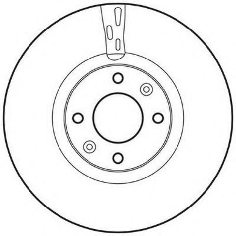 Гальмівний диск передній opel mokka / peugeot 2008, 208, 3008, 308, 5008 / citroen c4 / ds 3, 4, 5 562641JC