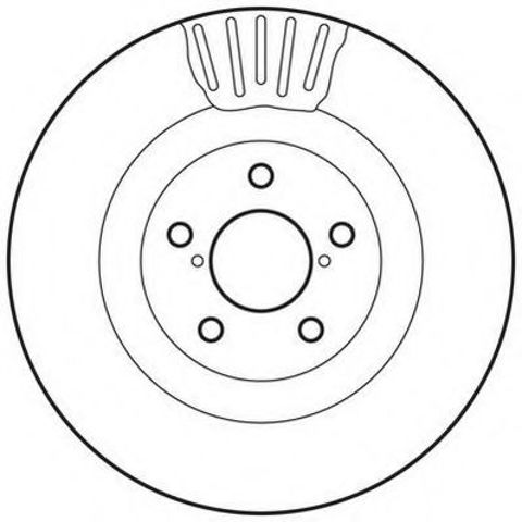 Диск тормозной передний 562677JC BENDIX