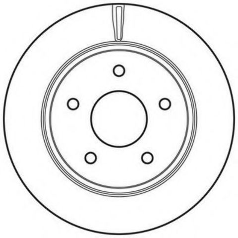Диск тормозной передний 562707JC BENDIX