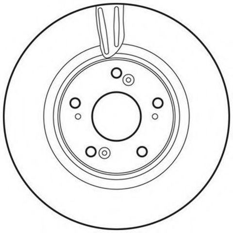 Гальмівний диск передній honda accord viii (2008->) 562725JC
