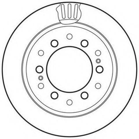 Диск тормозной задний 562738JC BENDIX
