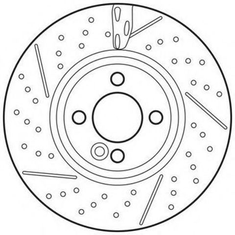 Диск тормозной передний 562745JC BENDIX