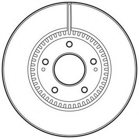 Тормоз дисковый передний 562755JC BENDIX