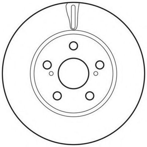 Диск тормозной передний 562797JC BENDIX