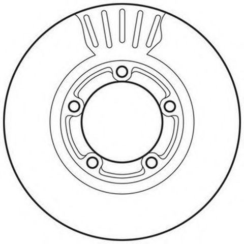 Диск тормозной передний 562800JC BENDIX