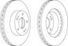 Диск тормозной передний 562873JC BENDIX