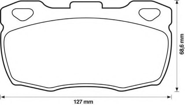 Колодки тормозные передние дисковые 571827J BENDIX