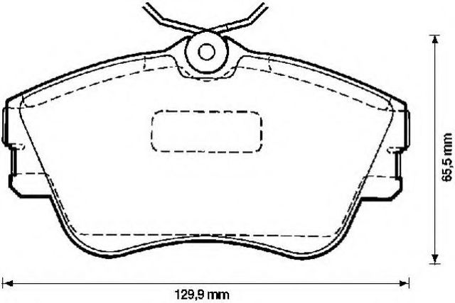 Колодки передние 571847J BENDIX
