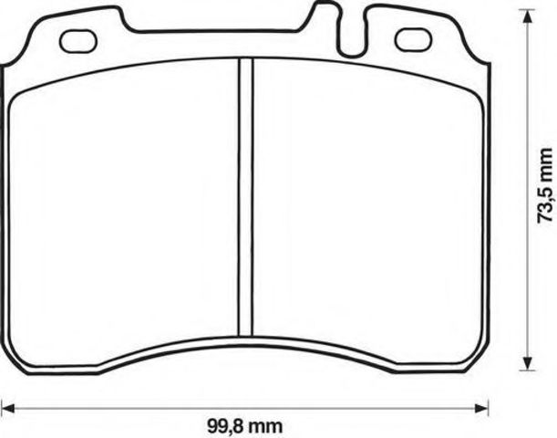 Колодки тормозные передние дисковые 571879J BENDIX