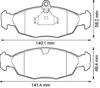 Колодки тормозные передние дисковые 571924J BENDIX